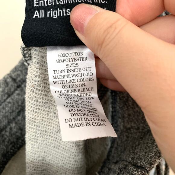 NEW Overwatch Logo Heathered Drawstring Jogger Sweat Pants in Grey - Picture 8 of 8